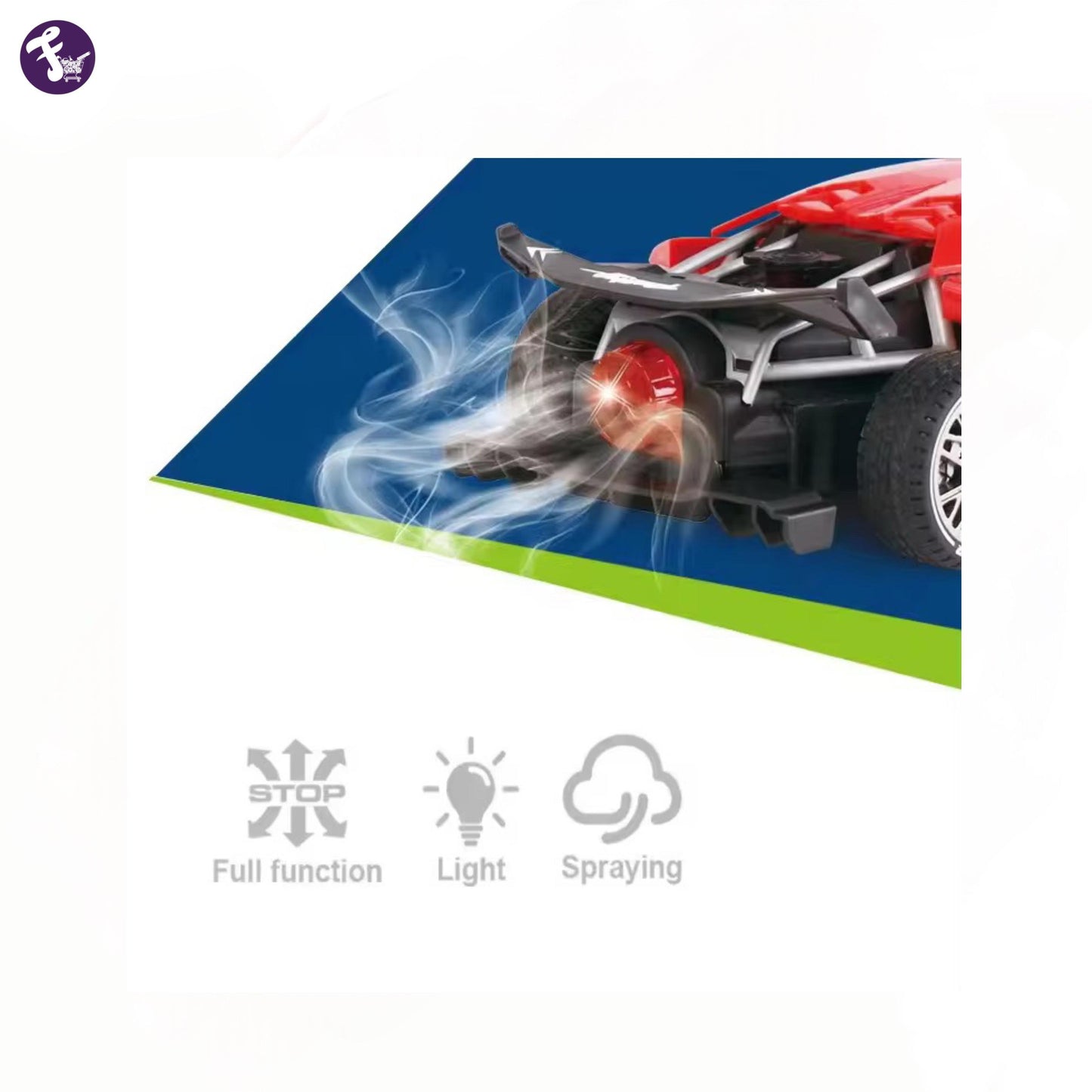 RC SPRAY SPORTS TOY CAR